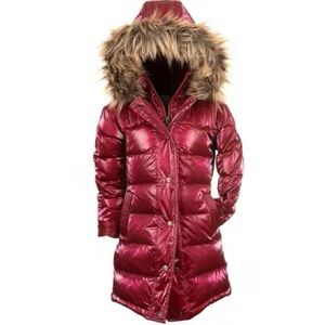 Appaman Girls Faux Fur Hooded Puffer Jacket